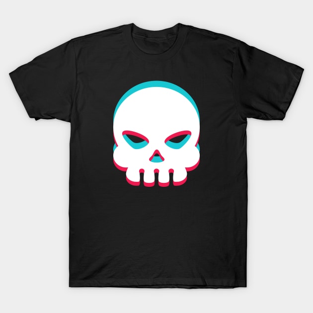 TikTok Skull emoji smiley White T-Shirt by ThingyDilly